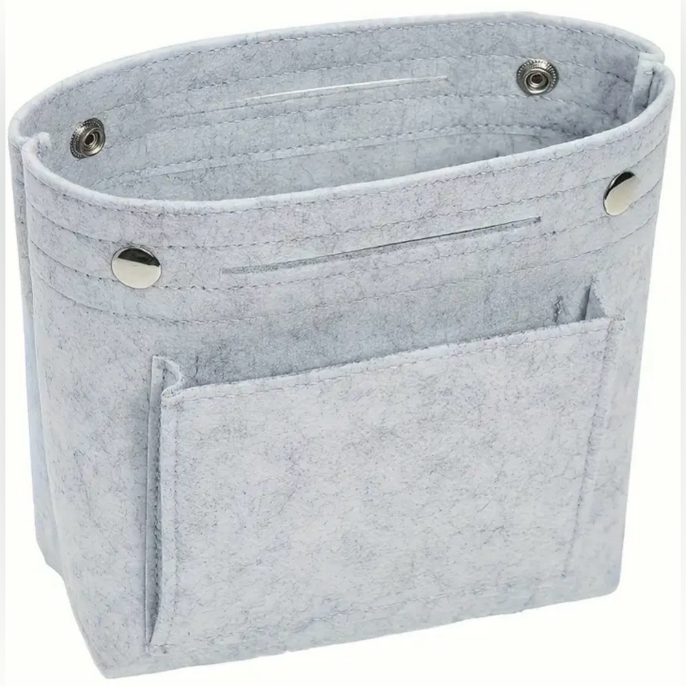 Felt Purse Organizer Insert ~ Gray ~ Bag Organizer